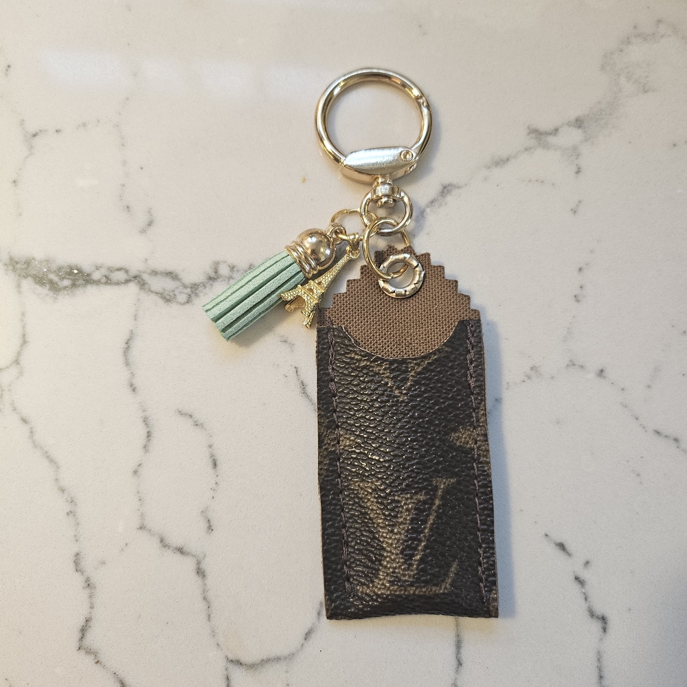 Lv Handmade Chapstick Holder Keychain